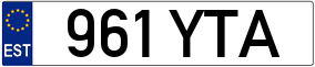 Trailer License Plate